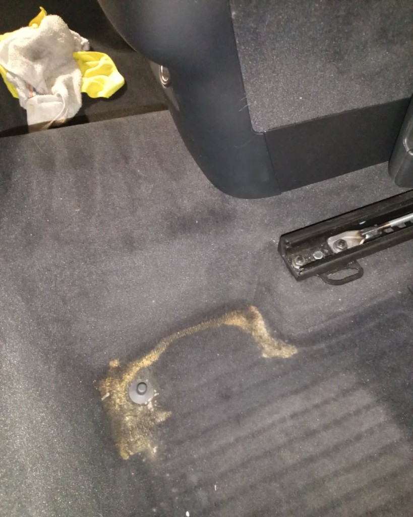 Truck interior detailing